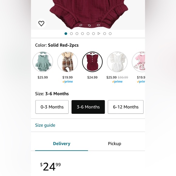 Baby Bodysuit Ruffle Jumpsuit with Hat plus short romper 3 piece set 3-6 months - Picture 11 of 13